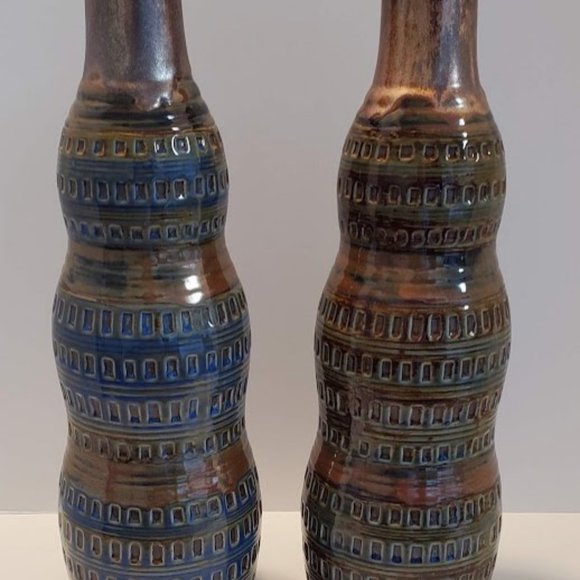 COPY - Set of 2 ceramic Tall vases - Picture 2 of 2